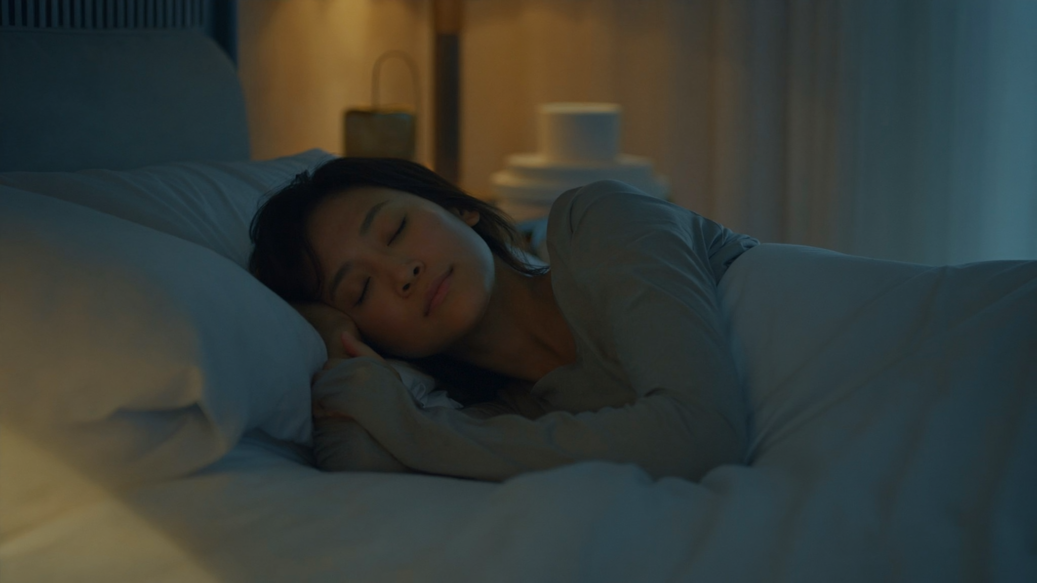 אורח חיים ממוקד שינה וקונספט בריאות לילי